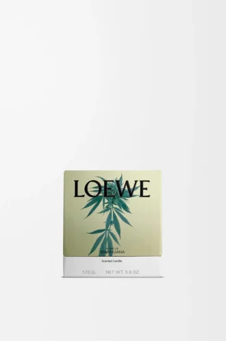 Litet doftljus med doft av marijuana Mörkgrönt