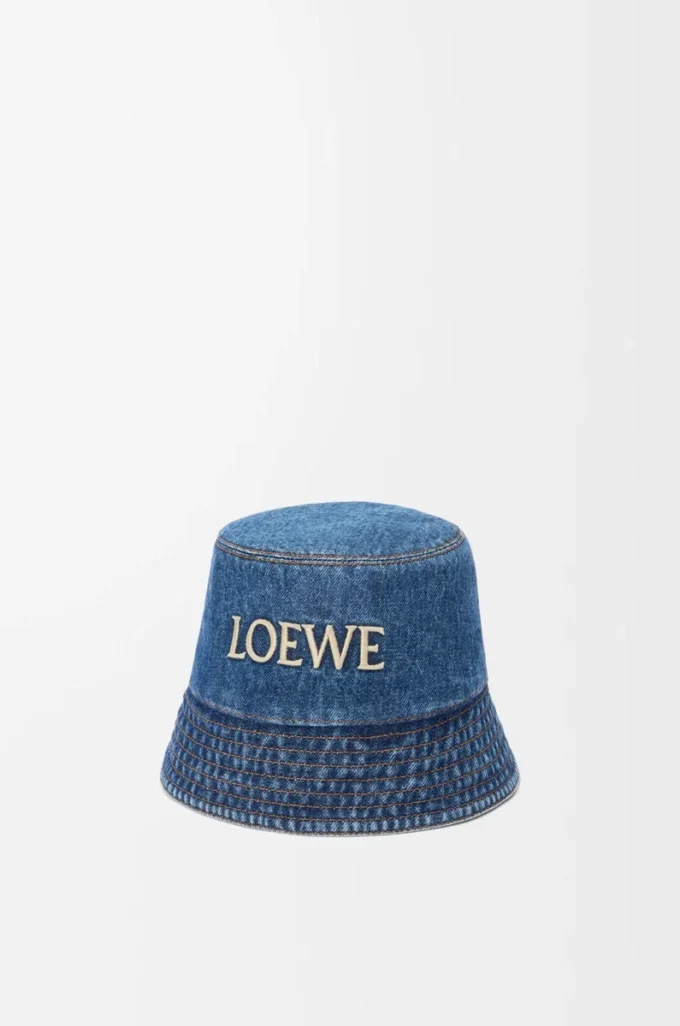 LOEWE bucket hat i denim Denim Blue LOEWE bucket hat i denim Denim Blue