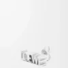 LOEWE Grafisk enkelörhänge i sterlingsilver Silver
