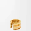 LOEWE Grafisk ring i sterlingsilver Guld