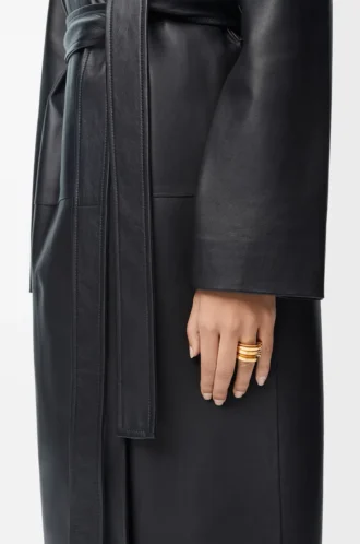 LOEWE Grafisk ring i sterlingsilver Guld