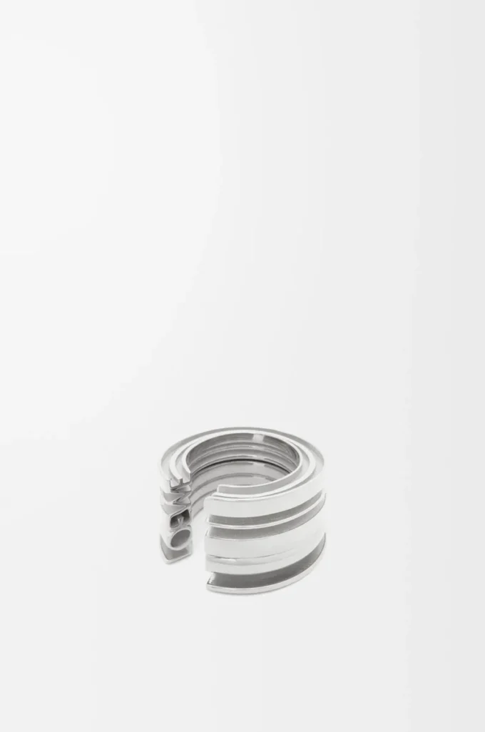 LOEWE Grafisk ring i sterlingsilver Silver