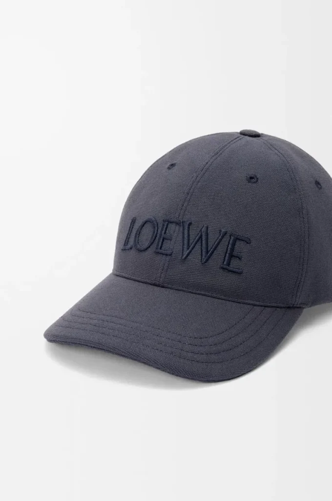 LOEWE-keps i canvas Marinblå