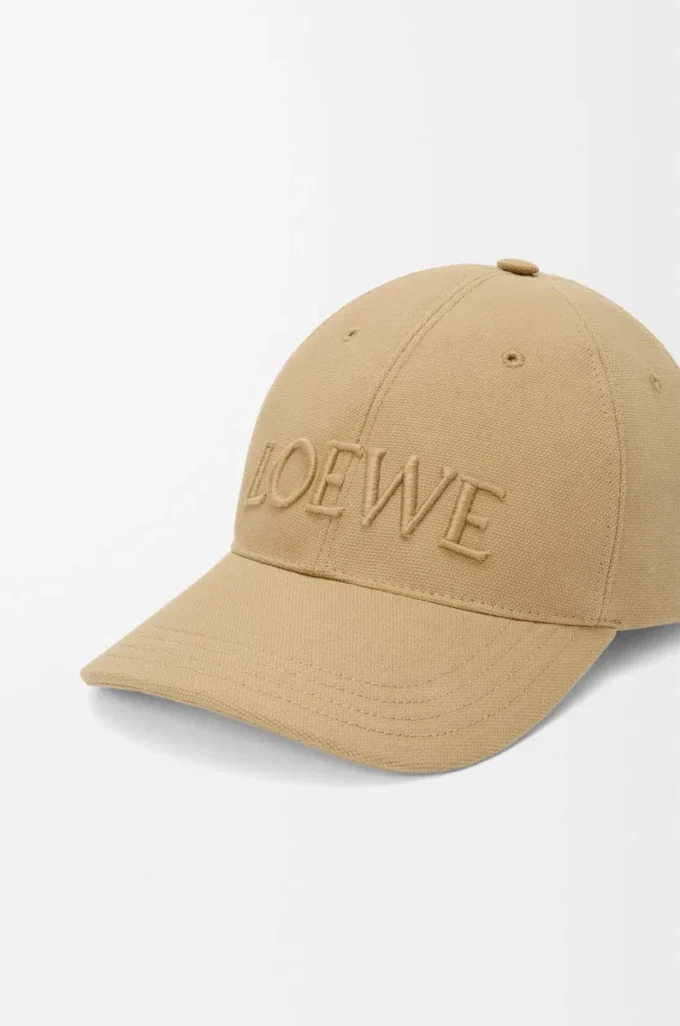LOEWE-keps i canvas Sand LOEWE-keps i canvas Sand