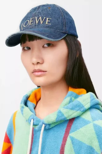 LOEWE-keps i denim Denim Blue LOEWE-keps i denim Denim Blue