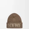 LOEWE-mössa i ull Ljusbrun