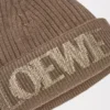 LOEWE-mössa i ull Ljusbrun