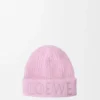 LOEWE-mössa i ull, ljusrosa LOEWE-mössa i ull, ljusrosa