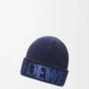 LOEWE-mössa i ull Navy Blue