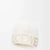 LOEWE-mössa i ull, vit