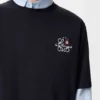 Löst sittande T-shirt i bomull Marinblå Löst sittande T-shirt i bomull Marinblå