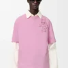 Löst sittande T-shirt i bomull Rosa Löst sittande T-shirt i bomull Rosa