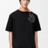 Löst sittande T-shirt i bomull Svart Löst sittande T-shirt i bomull Svart