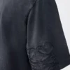 Löst sittande T-shirt i bomull Svart Löst sittande T-shirt i bomull Svart