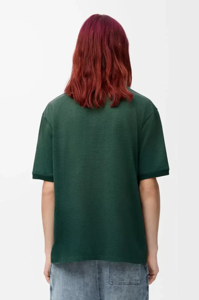 Löst sittande T-shirt i bomullsblandning Grön/grå Löst sittande T-shirt i bomullsblandning Grön/grå