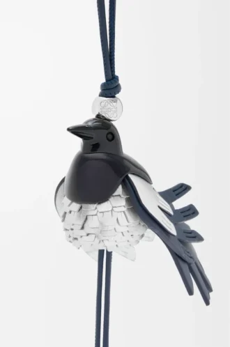 Magpie-berlock i klassiskt kalvskinn Svart/Silver