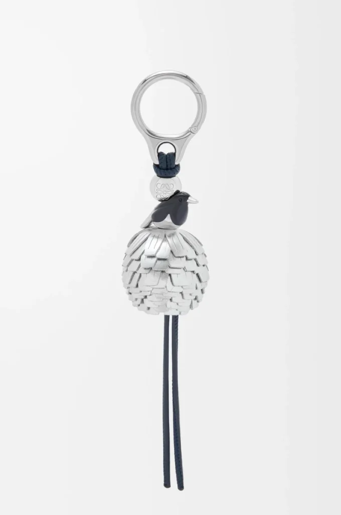 Magpie-tärningsberlock Deep Navy/Silver