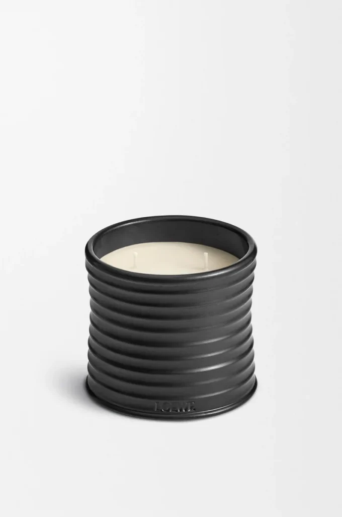Medelstort Palo Santo-ljus Svart