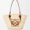 Medium Anagram Basket-väska i iracapalmblad och kalvskinn Natur/Tan Medium Anagram Basket-väska i iracapalmblad och kalvskinn Natur/Tan