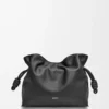 Medium Flamenco-clutch i nappa kalvskinn Black Medium Flamenco-clutch i nappa kalvskinn Black