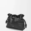 Medium Flamenco-clutch i nappa kalvskinn Black Medium Flamenco-clutch i nappa kalvskinn Black