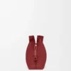 Medium Flamenco-clutch i nappa kalvskinn Burnt Red Medium Flamenco-clutch i nappa kalvskinn Burnt Red
