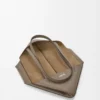 Medium horisontell Puzzle Fold-väska i mjukt kornat kalvskinn Taupe Medium horisontell Puzzle Fold-väska i mjukt kornat kalvskinn Taupe