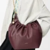 Medium Squeeze-väska i mjukt nappa-lammskinn, mörk burgundy Medium Squeeze-väska i mjukt nappa-lammskinn, mörk burgundy