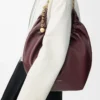Medium Squeeze-väska i mjukt nappa-lammskinn, mörk burgundy Medium Squeeze-väska i mjukt nappa-lammskinn, mörk burgundy