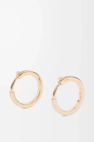 Metallringar för rem i guld