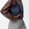Mini Flamenco-clutch i nappa kalvskinn Abyss Blue Mini Flamenco-clutch i nappa kalvskinn Abyss Blue