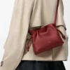 Mini Flamenco-clutch i nappa-kalvskinn Burnt Red Mini Flamenco-clutch i nappa-kalvskinn Burnt Red