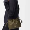 Mini Flamenco-clutch i nappa kalvskinn Dark Khaki Mini Flamenco-clutch i nappa kalvskinn Dark Khaki