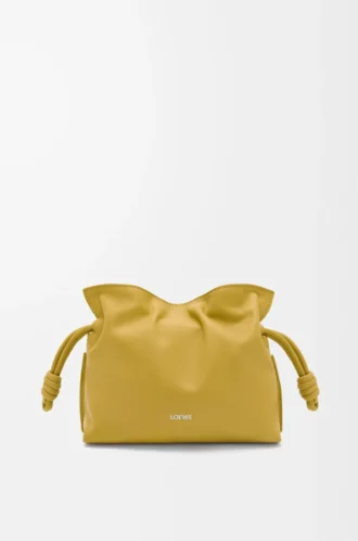 Mini Flamenco-clutch i nappa kalvskinn Ginger