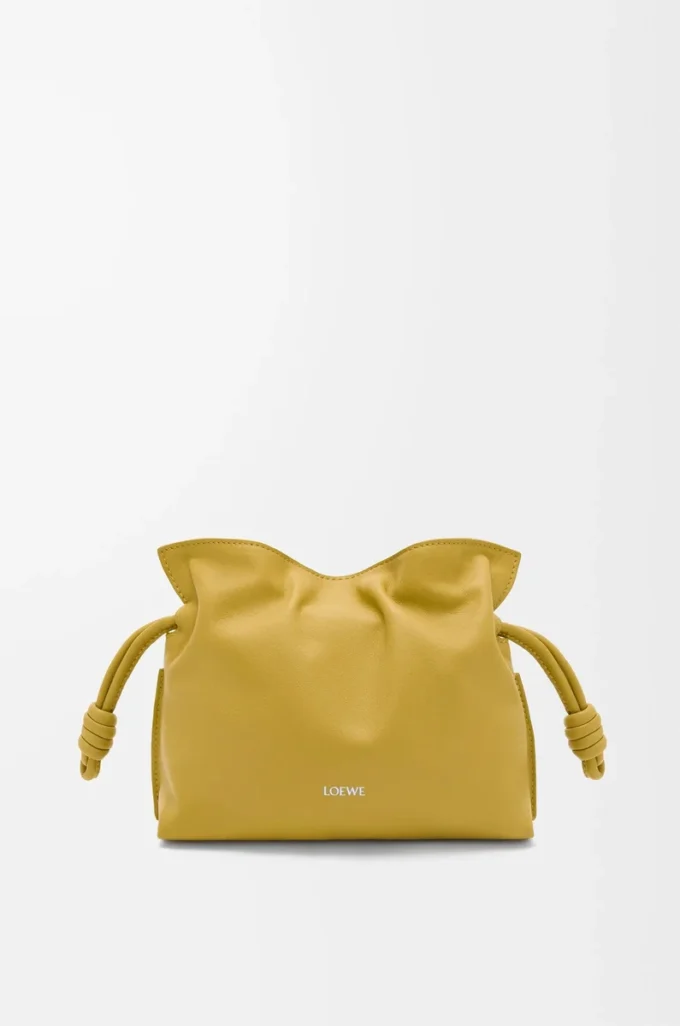 Mini Flamenco-clutch i nappa kalvskinn Ginger Mini Flamenco-clutch i nappa kalvskinn Ginger