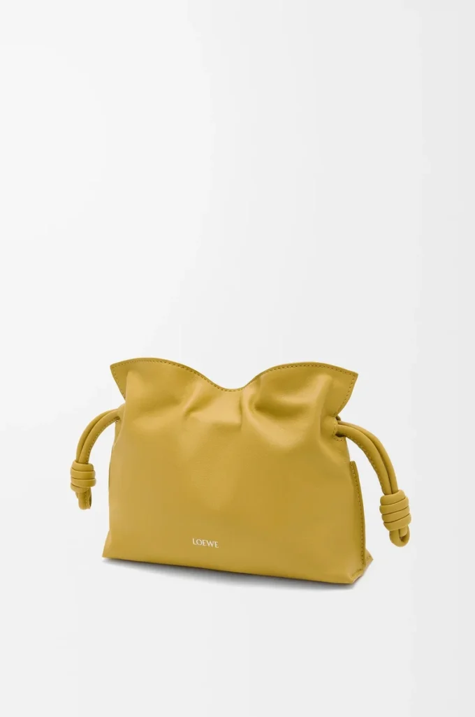 Mini Flamenco-clutch i nappa kalvskinn Ginger Mini Flamenco-clutch i nappa kalvskinn Ginger