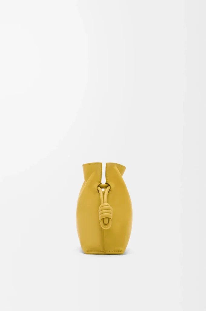 Mini Flamenco-clutch i nappa kalvskinn Ginger Mini Flamenco-clutch i nappa kalvskinn Ginger