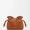 Mini Flamenco-clutch i nappa kalvskinn Squirrel