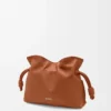 Mini Flamenco-clutch i nappa kalvskinn Squirrel