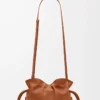 Mini Flamenco-clutch i nappa kalvskinn Squirrel