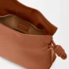 Mini Flamenco-clutch i nappa kalvskinn Squirrel