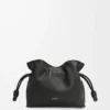 Mini Flamenco-clutch i nappa kalvskinn Svart Mini Flamenco-clutch i nappa kalvskinn Svart