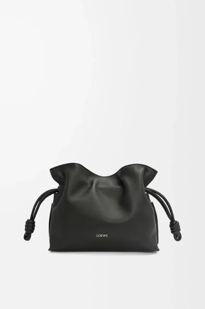 Mini Flamenco-clutch i nappa kalvskinn Svart Mini Flamenco-clutch i nappa kalvskinn Svart