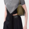 Mini Hammock hobo i klassiskt kalvskinn Dark Khaki Mini Hammock hobo i klassiskt kalvskinn Dark Khaki