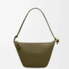 Mini Hammock hobo i klassiskt kalvskinn Dark Khaki Mini Hammock hobo i klassiskt kalvskinn Dark Khaki