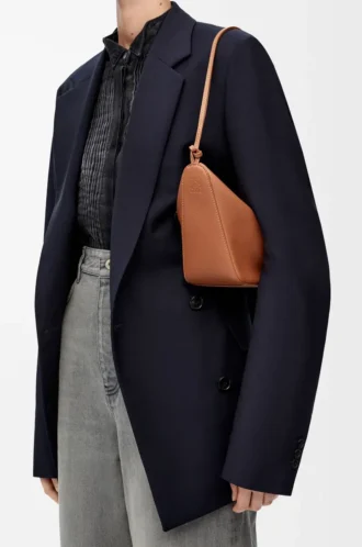 Mini Hammock hobo i klassiskt kalvskinn Tan