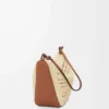 Mini Hammock Hobo i raffia och kalvskinn Tan/Natur Mini Hammock Hobo i raffia och kalvskinn Tan/Natur