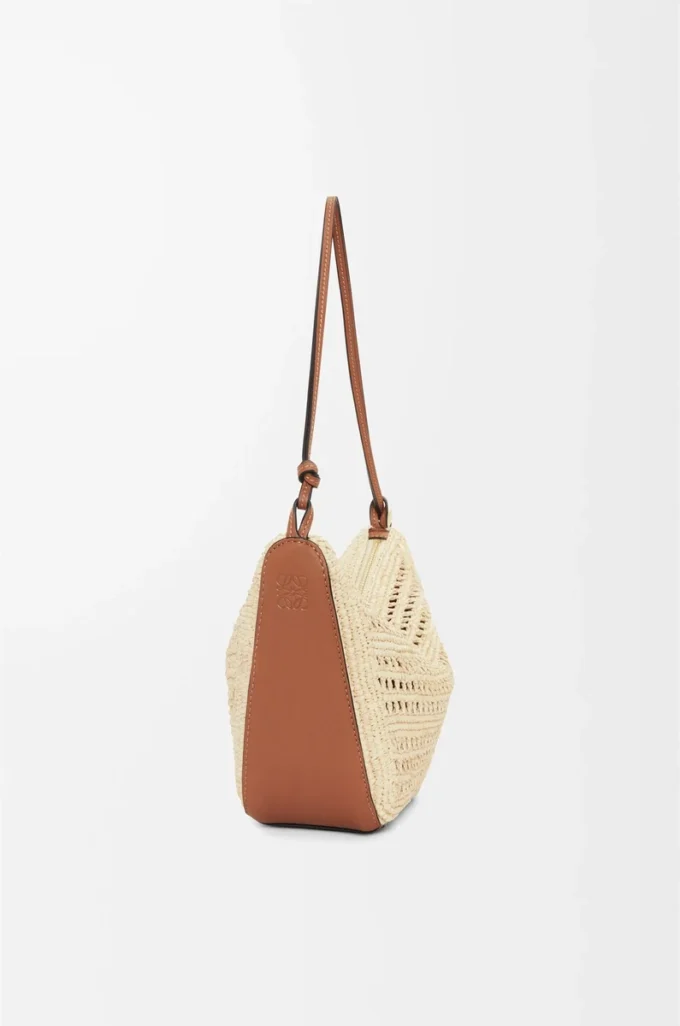Mini Hammock Hobo i raffia och kalvskinn Tan/Natur Mini Hammock Hobo i raffia och kalvskinn Tan/Natur
