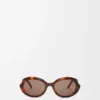 Mini Oval Slim solglasögon Havanna Mini Oval Slim solglasögon Havanna