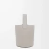 Mini Pebble-hinkväska i mjukt kalvskinn Shell Grey Mini Pebble-hinkväska i mjukt kalvskinn Shell Grey
